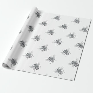 Bumble Bee Mandala Tattoo Wrapping Paper