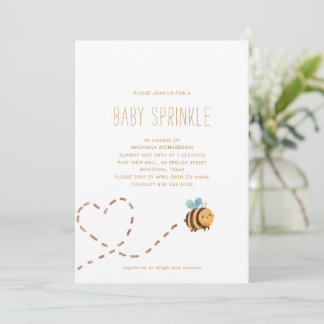 BUMBLE BEE MODERN MINIMAL BABY SPRINKLE |  INVITATION
