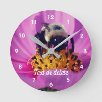 Bumble Bee On Cosmos Flower Personalised