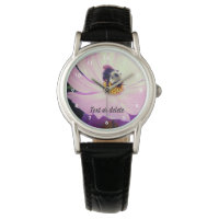 Bumble Bee On Pink Cosmos Flower Personalised 