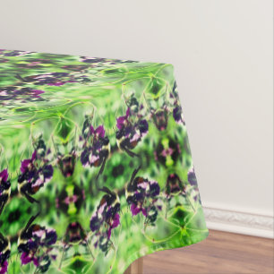 Bumble Bee On Pink Flower Close Up Abstract  Tablecloth