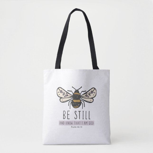 bumble bee scripture tote bag (Front)