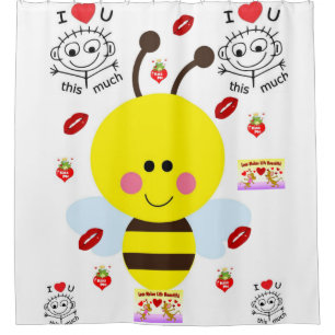 Bumble Bee Shower Curtain