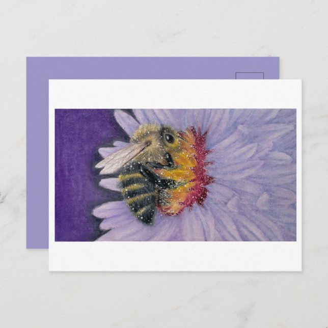 Bumble Bee Sketch Print Postcard (Front/Back)