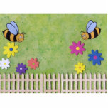 Bumble Bee Standing Image Standing Photo Sculpture<br><div class="desc">Cute Bumble Bee standing image. Perfect little accent for child's room. The blank area between the bumble-bees can be customised to your liking: Add a loved one's name or even a photo for an individualised touch. (Click on orange "Customise it" link below image... Zazzle will guide you thru the process.)...</div>