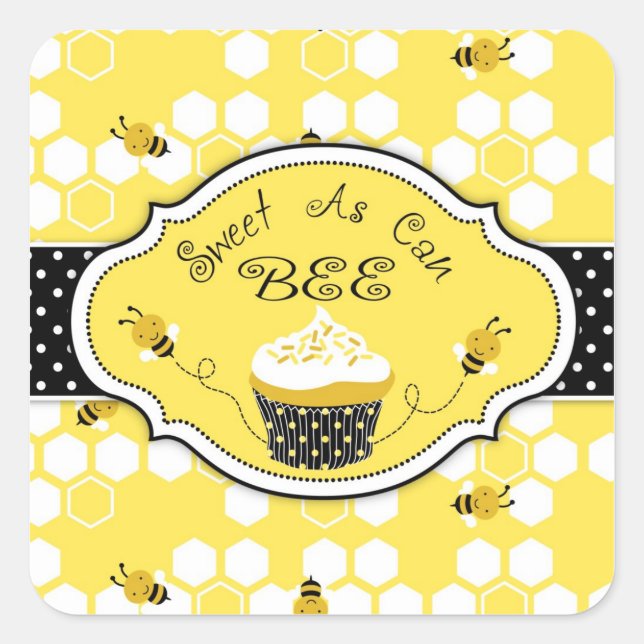 Bumble Bee Sticker HBSQ 2 (Front)