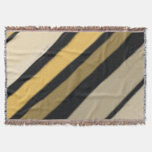 Bumble Bee Striped Colours Throw Blanket