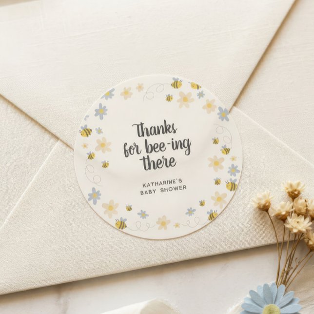 Bumble Bee Thank You Stickers – Thanks for Bee-ing (Creator Uploaded)