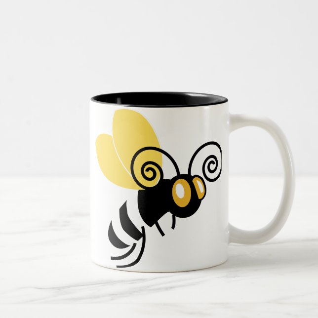 Bumble bee Two-Tone coffee mug (Right)