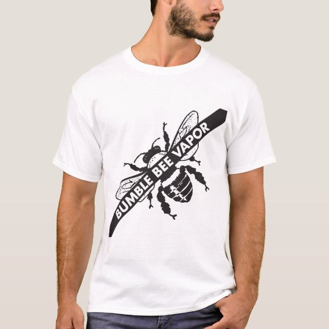 Bumble Bee Vapour Unisex Tee Shirt (Front)