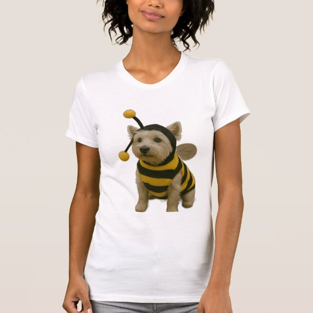 Bumble Bee Westie Halloween T-Shirt (Front)