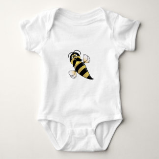 Bumble Bee with Moustache Baby Bodysuit