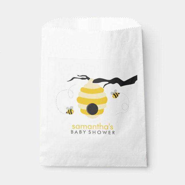 Bumble Bees Baby Shower Favour Bags (Front)
