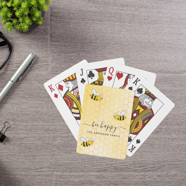 Bumble bees bree happy summer fun humour name playing cards (Creator Uploaded)