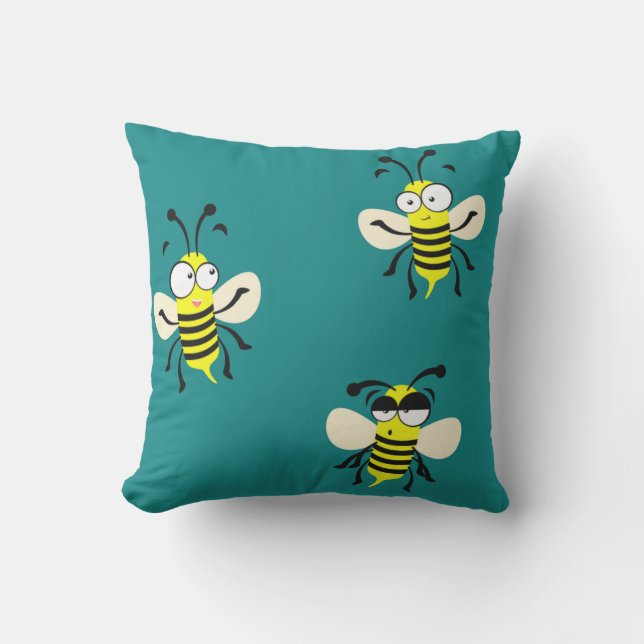 Bumble Bees Cushion (Front)