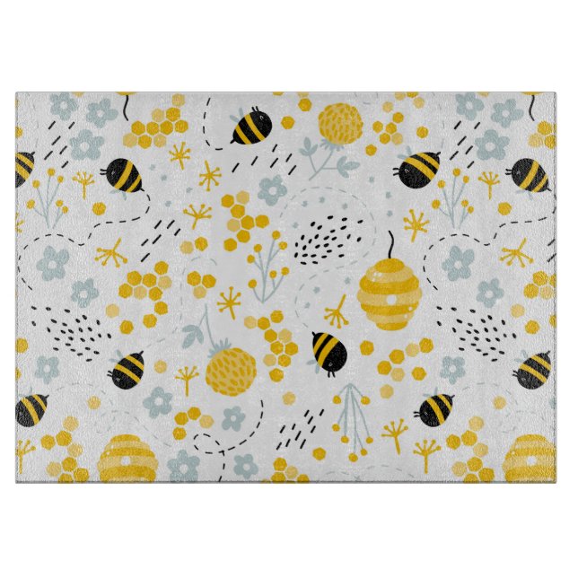 Bumble Bees Cutting Board (Front)