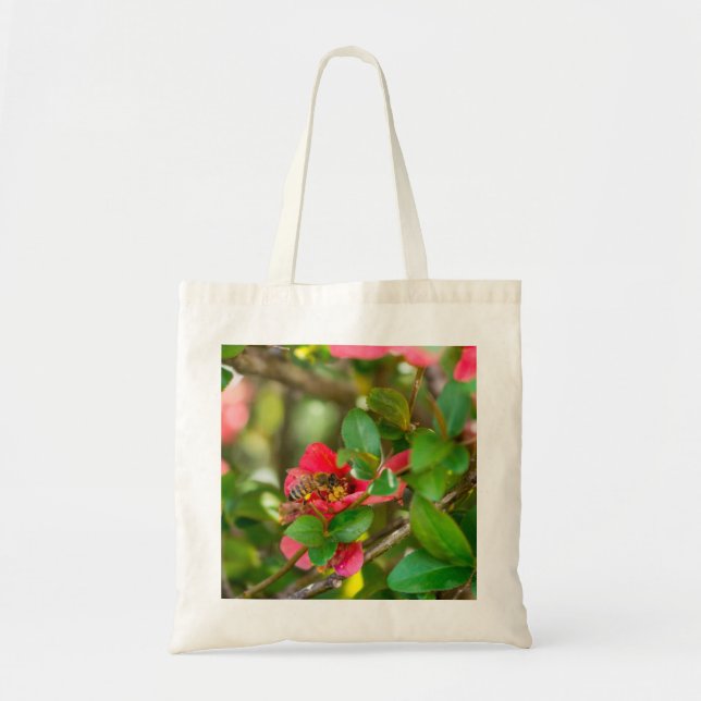 Bumblebee And Azalea Tote Bag (Front)