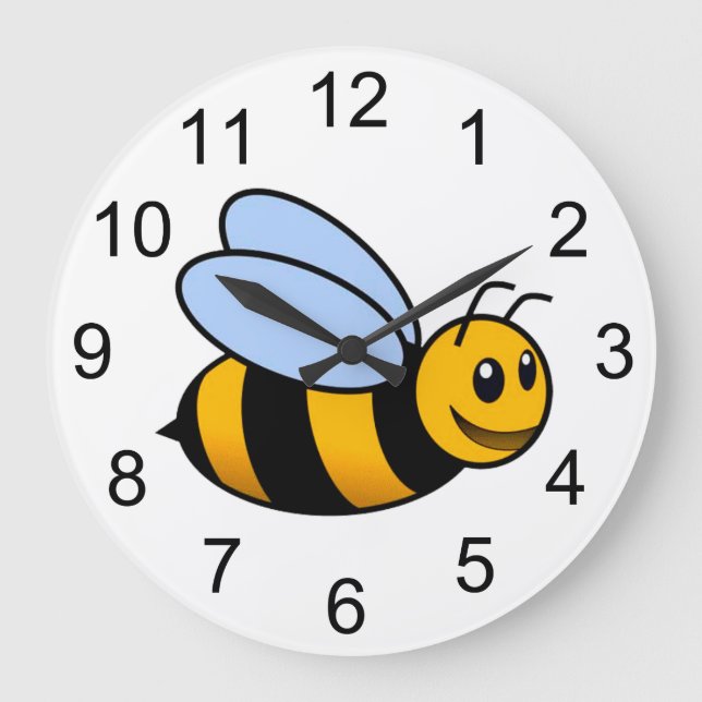 Bumblebee Animal Wall Clock (Front)