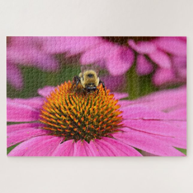 Bumblebee at Work - 20x30 - 1014 pcs Flower Puzzle (Horizontal)