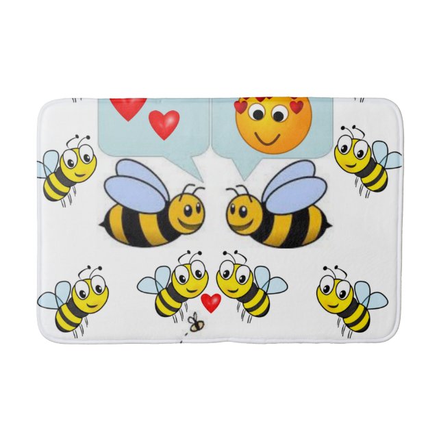 bumblebee bathroom bathmat (Front)