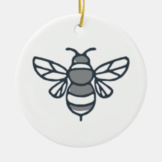 Bumblebee Bee Icon Ceramic Tree Decoration