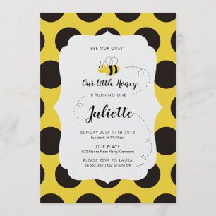 Bumblebee Birthday Party Invitation