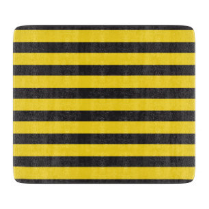 Bumblebee Black Yellow Horizontal Lines Bumble Bee Cutting Board
