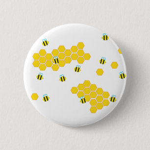 Bumblebee Buzz 6 Cm Round Badge