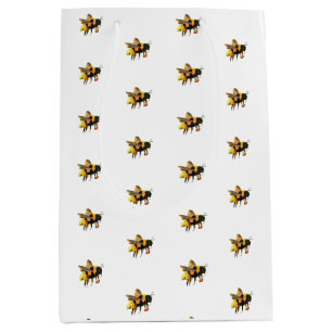 BumbleBee Carrying Pollen  Medium Gift Bag