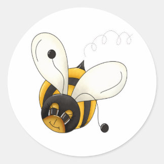 Bumblebee Classic Round Sticker