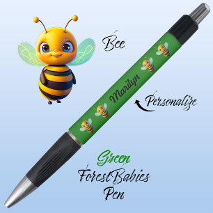 Bumblebee, Cute Fun Gift, Honey bee Graphic Green