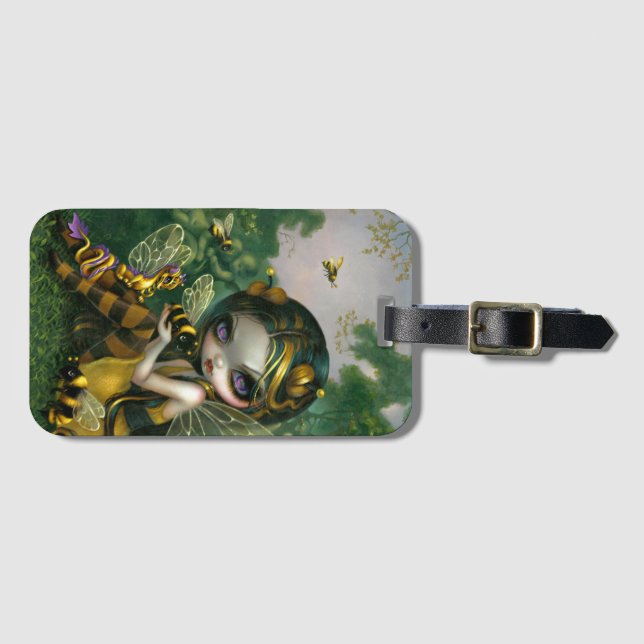 "Bumblebee Dragonling" Luggage Tag (Front Horizontal)