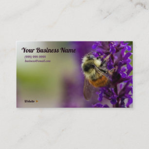 Bumblebee Drinking His Fill Business Card