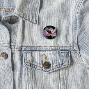 Bumblebee flower 3 cm round badge