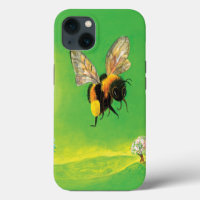 Bumblebee flying illustration