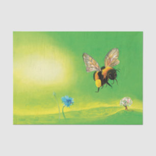 Bumblebee flying illustration tissue paper