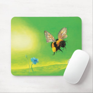 Bumblebee Flying over the Meadow Mouse Pad