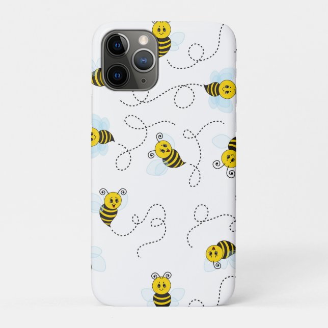 Bumblebee Flying Yellow Black Bumble Bee Case-Mate iPhone Case (Back)
