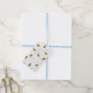 Bumblebee Flying Yellow Black Bumble Bee Gift Tags