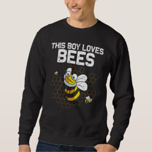 Bumblebee For Boys Kids Beekeeper Honey Bee Sweatshirt