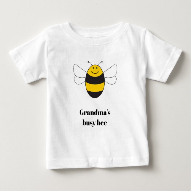 Bumblebee gift tee, grandma's busy bee baby T-Shirt (Front)