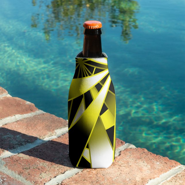 Bumblebee Gradient Colour Fill Perspective Drawing Bottle Cooler (In Situ Pool)