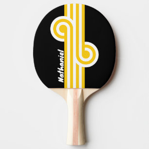 Bumblebee Nostalgic Loop with Name Ping Pong Paddle