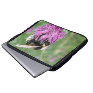 Bumblebee on a Thistle Laptop Bag