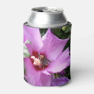 Bumblebee on Hibiscus Flower Can Cooler