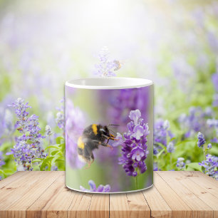 Bumblebee On Lavender Coffee Mug