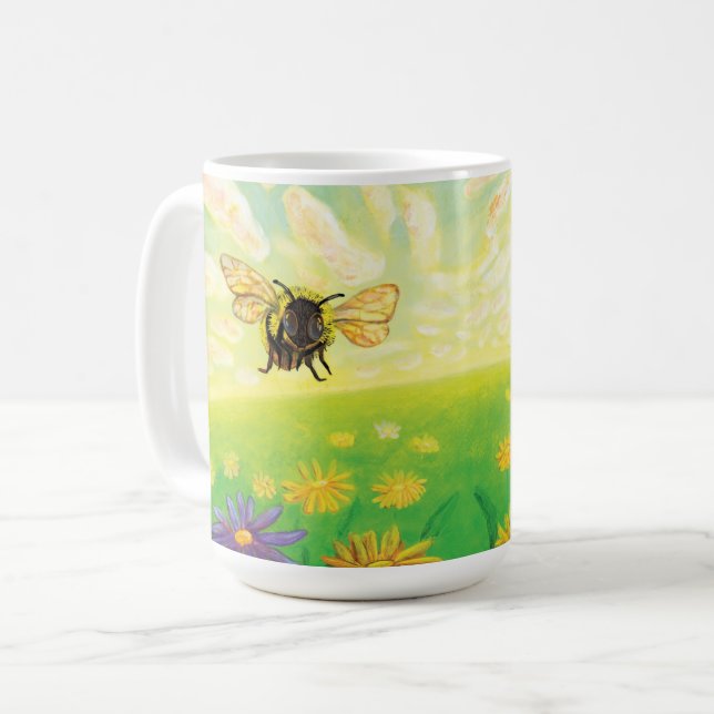 Bumblebee on the Horizon  Coffee Mug (Front Left)