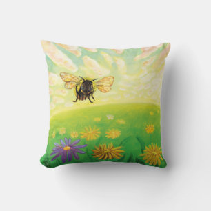Bumblebee on the Horizon Cushion