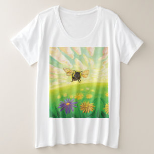 Bumblebee on the Horizon Plus Size T-Shirt