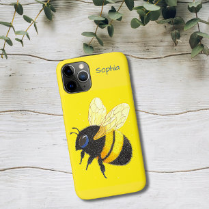 Bumblebee on Yellow Case-Mate iPhone Case